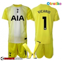 Otroške Nogometnih dresov Tottenham Hotspur Guglielmo Vicario #1 Vratar Tretji 2025-26 Kratki rokavi (+ hlače)